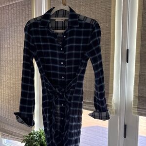 Rag and Bone plaid gauze dress